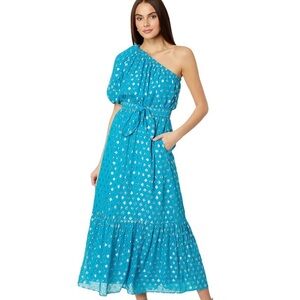 Lilly Pulitzer Zelalynn One Shoulder flowy long dress
Size 4